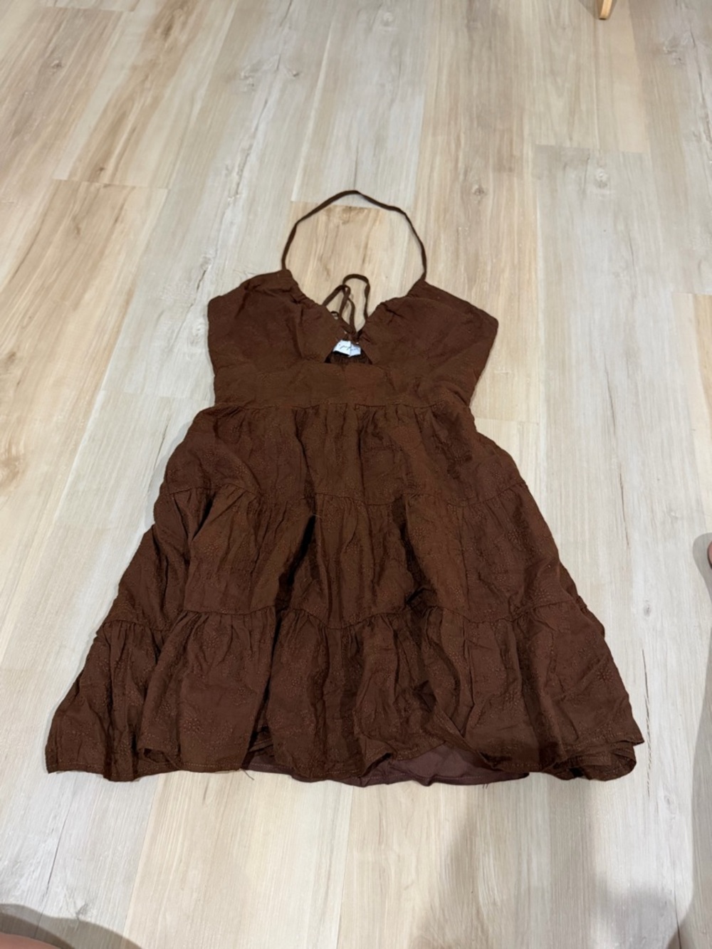 Brown Halter Sundress